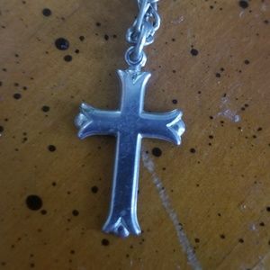 Sterling Silver Cross on Masculine Chain